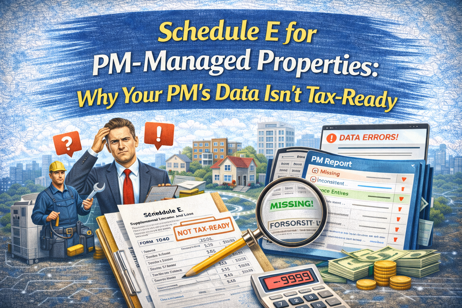 Schedule E for PM-Managed Properties: Why Your PM's Data Isn't Tax-Ready